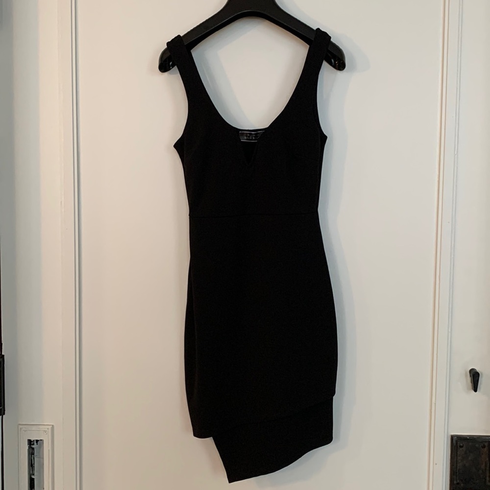 Black mini bodycon dress size XS